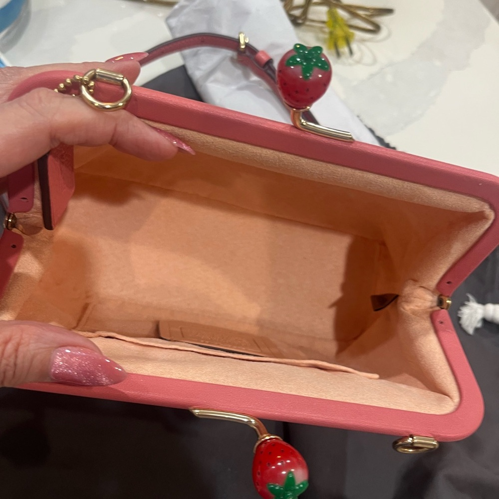 Coach Nora Strawberry  kiss lock purse - Picture 9 of 9